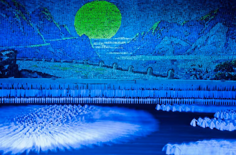 Những màn đồng diễn ấn tượng trong lễ hội Arirang.