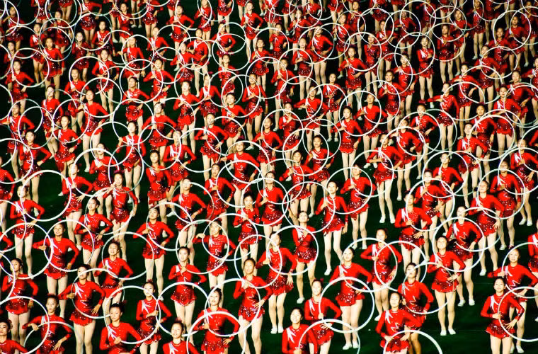 Lễ hội Arirang nổi tiếng với những màn đồng diễn công phu.