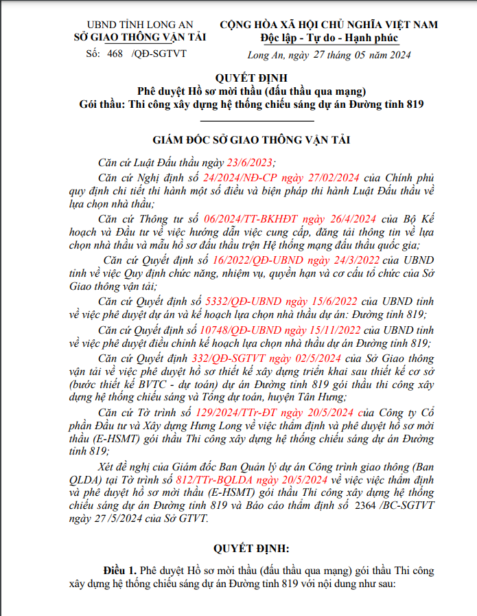 Long An: Goi thau chieu sang Duong tinh 819, kien nghi loai bo nhieu tieu chi-Hinh-2