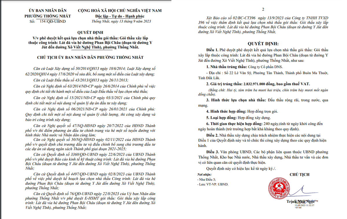 Đắk Lắk: Gói thầu hơn 4 tỷ tại xã Hòa Phú về tay Cty DNS - Hình 3 Dak Lak: Goi thau hon 4 ty tai xa Hoa Phu ve tay Cty DNS-Hinh-3