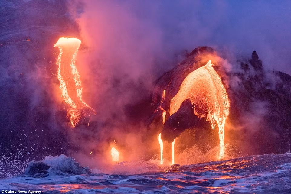 Quần đảo Hawaii hình thành cách đây hàng triệu năm và Kilauea là núi lửa hoạt động mạnh nhất ở đây.