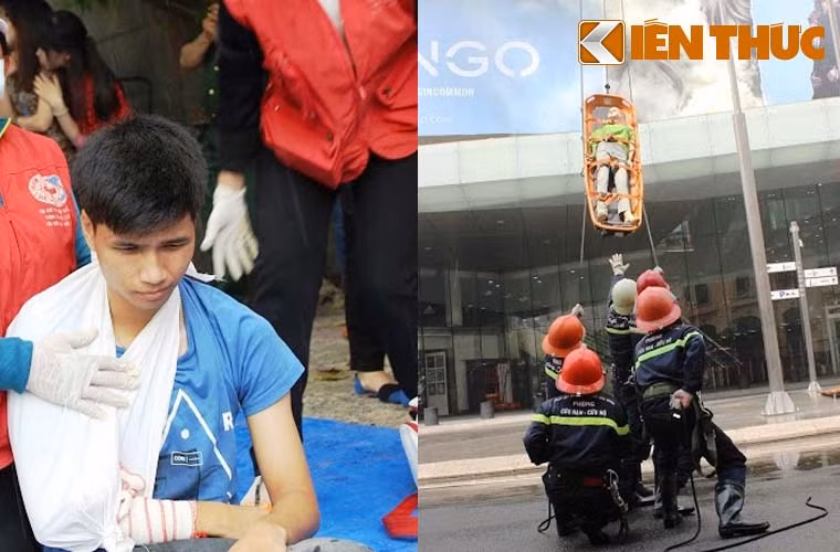 và cứu được 26 nạn nhân bị thương tích ra khỏi khu vực nguy hiểm.