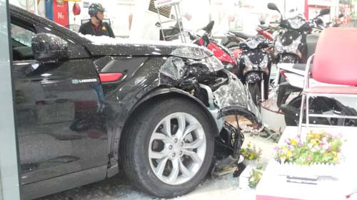 Hiện trường vụ tai nạn.