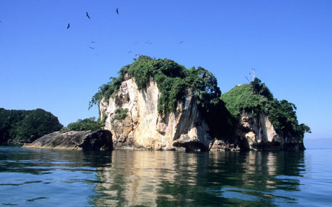 11. Vườn quốc gia Los Haitises, Cộng hòa Dominica: Dominica vẫn còn là miền đất bí ẩn đối với nhiều du khách. Quốc gia vùng Caribbe nổi tiếng với nhiều bãi biển đẹp ở Punta Cana và vườn quốc gia Los Haitises. Bạn chỉ có thể tiếp cận khu bảo tồn thiên nhiên này bằng tàu và phải có hướng dẫn viên đi cùng. Nơi có nhiều cấu trúc đá vôi và đầm lầy.