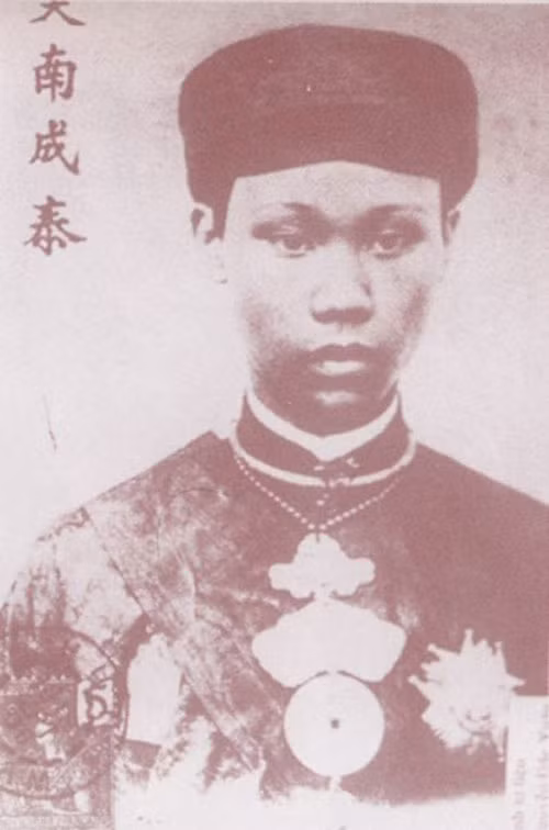 Vua Thành Thái làm vua được 18 năm (1889-1907). Tuy nhiên, do có những tư tưởng và hoạt động chống Pháp nên bị truất ngôi rồi bị bắt. Năm 1907, Thành Thái bị đưa đi quản thúc ở Bạch Dinh, Cap Saint Jacques (Vũng Tàu ngày nay). Đến nǎm 1916 ông bị đày ra đảo Réunion cùng với con trai là vua Duy Tân.
