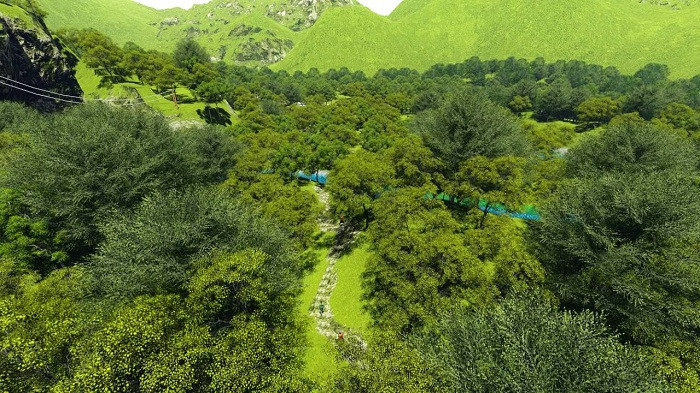 Thung lũng Sinh tồn- Hang Thủy cung: Thung lũng nằm giữa một cánh rừng nguyên sinh rộng lớn, được bao bọc bởi các dãy núi đá vôi sừng sững. Đây là nơi sở hữu nhiều dạng địa hình như núi đá vôi, hang động, suối nước ngầm và nơi trú ngụ của nhiều loài chim, thực vật quý hiếm.