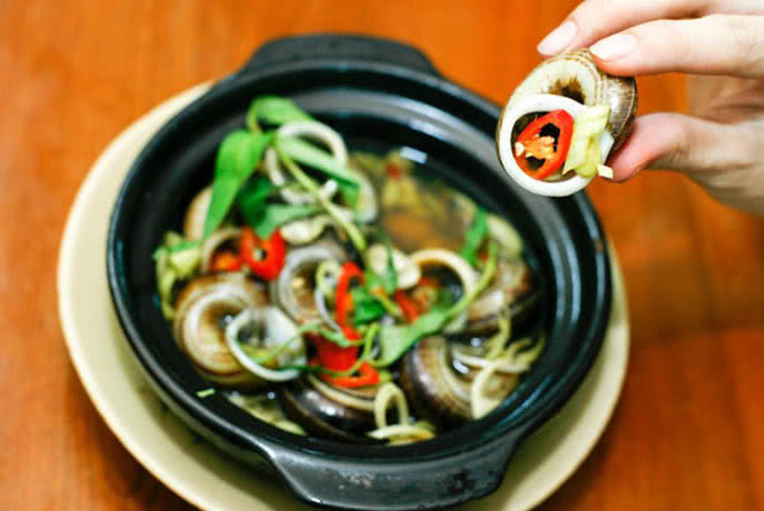 Ốc núi Bà Đen có thể chế biến thành nhiều món ăn ngon và bổ dưỡng.