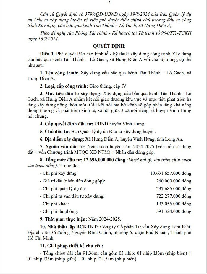 Long An: Gói xây cầu hơn 10 tỷ tại Vĩnh Hưng, nhà thầu kiến nghị nhiều tiêu chí - Hình 2 Long An: Goi xay cau hon 10 ty tai Vinh Hung, nha thau kien nghi nhieu tieu chi-Hinh-2