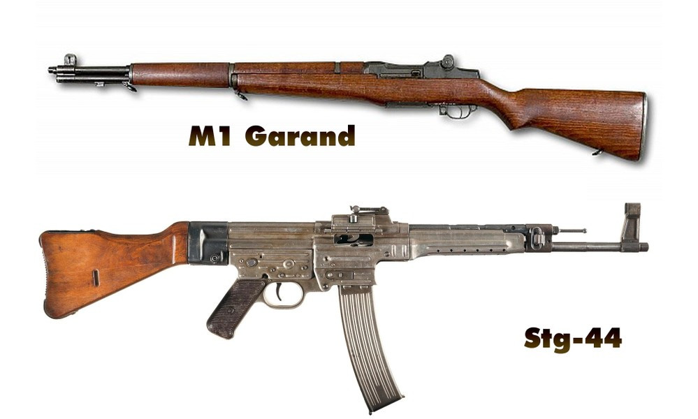 Với những khẩu M-1 Garand chỉ có hộp tiếp đạn 8 viên bắn phát một, lính Mỹ nhiều lúc bất lực trước hỏa lực dồn dập từ những khẩu Stg-44 của lính Đức băng đạn 30 viên bắn liên thanh.