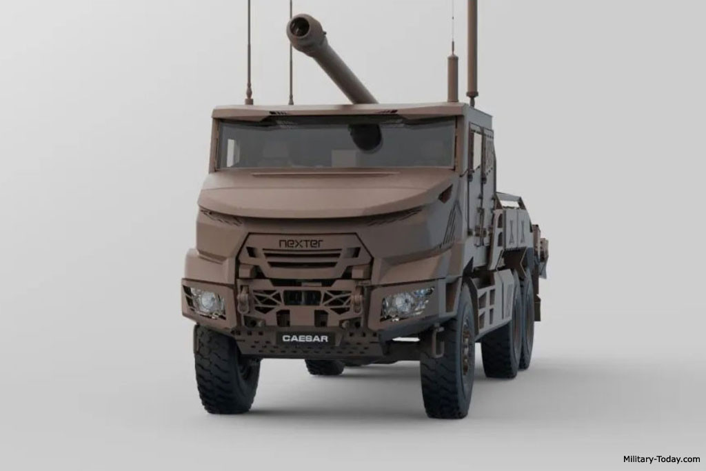 Caesar Mk 2 được định vị là thế hệ thứ hai của pháo tự hành bánh lốp Caesar 155mm, “thiết lập các tiêu chuẩn mới về khả năng của pháo binh”. Ảnh: Military-Today.