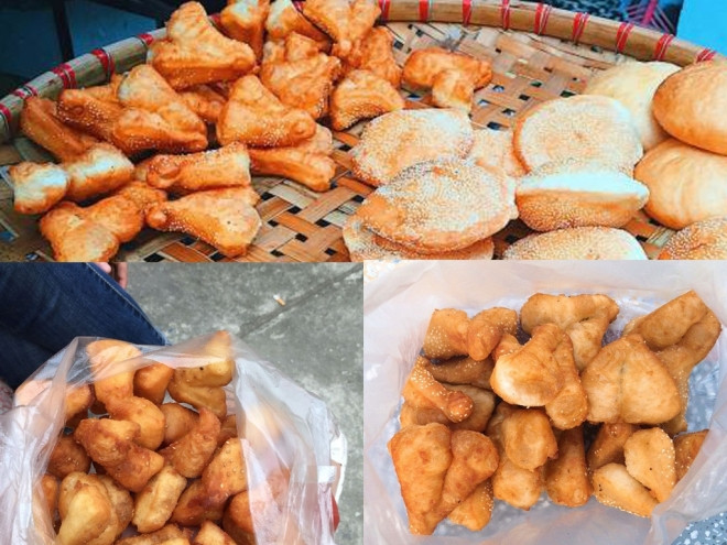 Chưa kể đến món quẩy đùi gà siêu thơm, hơi dai nhưng lại có chút vừng ngầy ngậy.