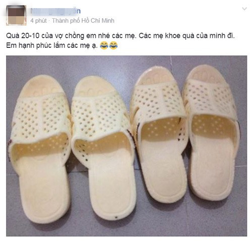 Món quà ngày Phụ nữ Việt Nam tuy đơn giản nhưng vẫn khiến người vợ tràn ngập hạnh phúc.