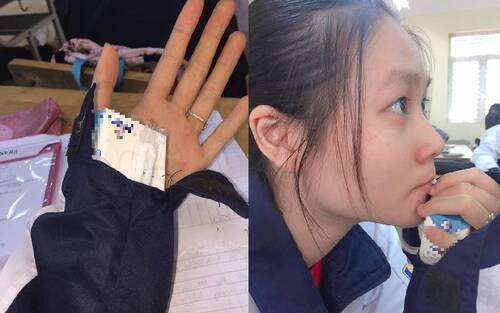 Dù biết bị cấm nhưng nhiều học sinh đã nghĩ ra những cách ngụy trang cực độc đáo để lén ăn vụng. Có cách thông minh và công phu đến mức, giáo viên nếu bắt quả tang cũng phải giật mình rồi phì cười .