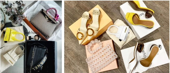 Cuộc sống xa hoa của cô nàng rich kid này thể hiện qua việc mua sắm hàng hiệu mỗi ngày.