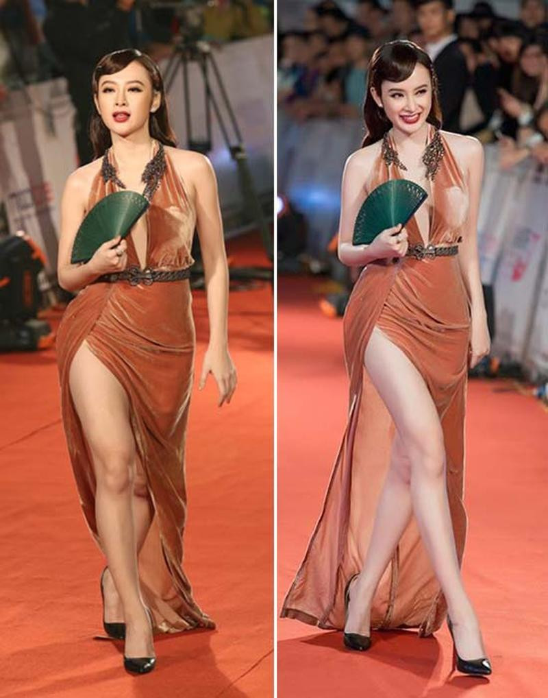 Hình ảnh trái ngược của "hot girl Kính Vạn Hoa" Angela Phương Trinh trong hậu trường so với ảnh đã chỉnh sửa khiến nhiều người không khỏi kinh ngạc bởi tác dụng thần kỳ của photoshop.