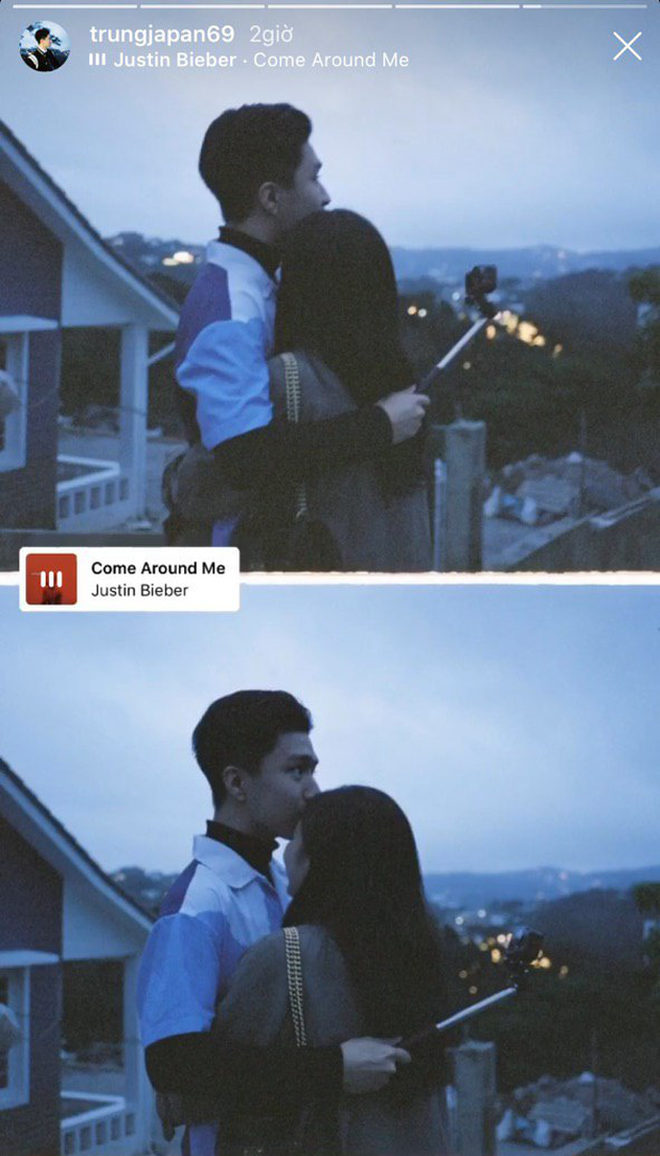 Trên Instagram cá nhân, Trung Japan đăng tải loạt hình ảnh tình cảm của mình bên cạnh một cô gái như một lời thông báo về chuyện tình cảm này.