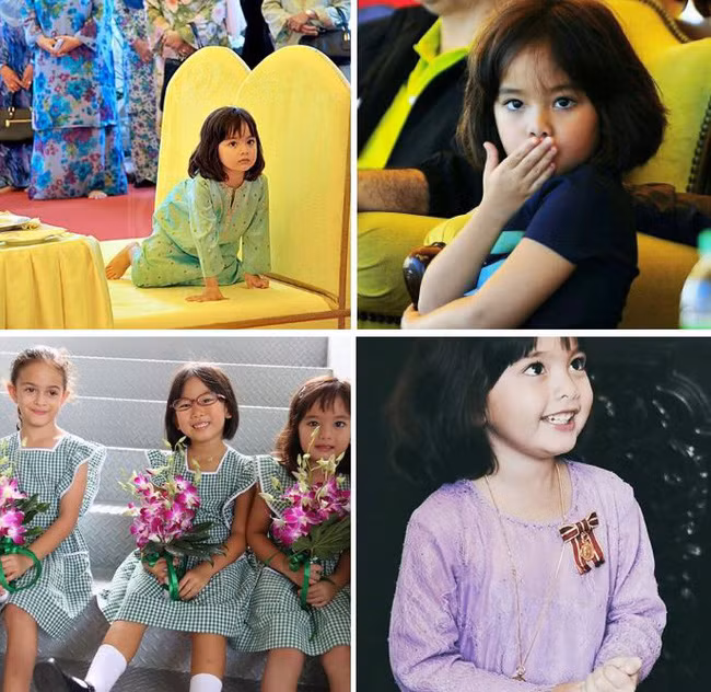 Biểu cảm đáng yêu của Raja Nazira Safya luôn khiến người dùng mạng phát cuồng.