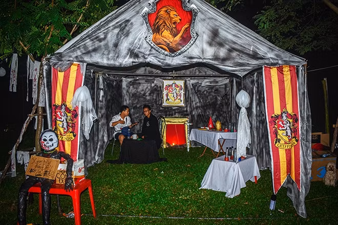 Có nhiều hoạt động ma quái được tổ chức ở công viên Yên Sở trong ngày Halloween mà bạn sẽ vô cùng ấn tượng.