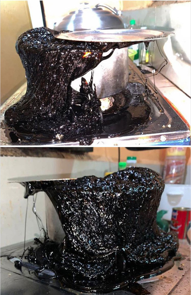 Định nấu trân châu đường đen nhưng chẳng hiểu sao lại thành ra thế này.