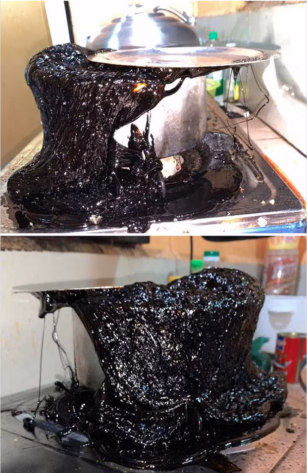 Định nấu trân châu đường đen nhưng chẳng hiểu sao lại thành ra thế này.