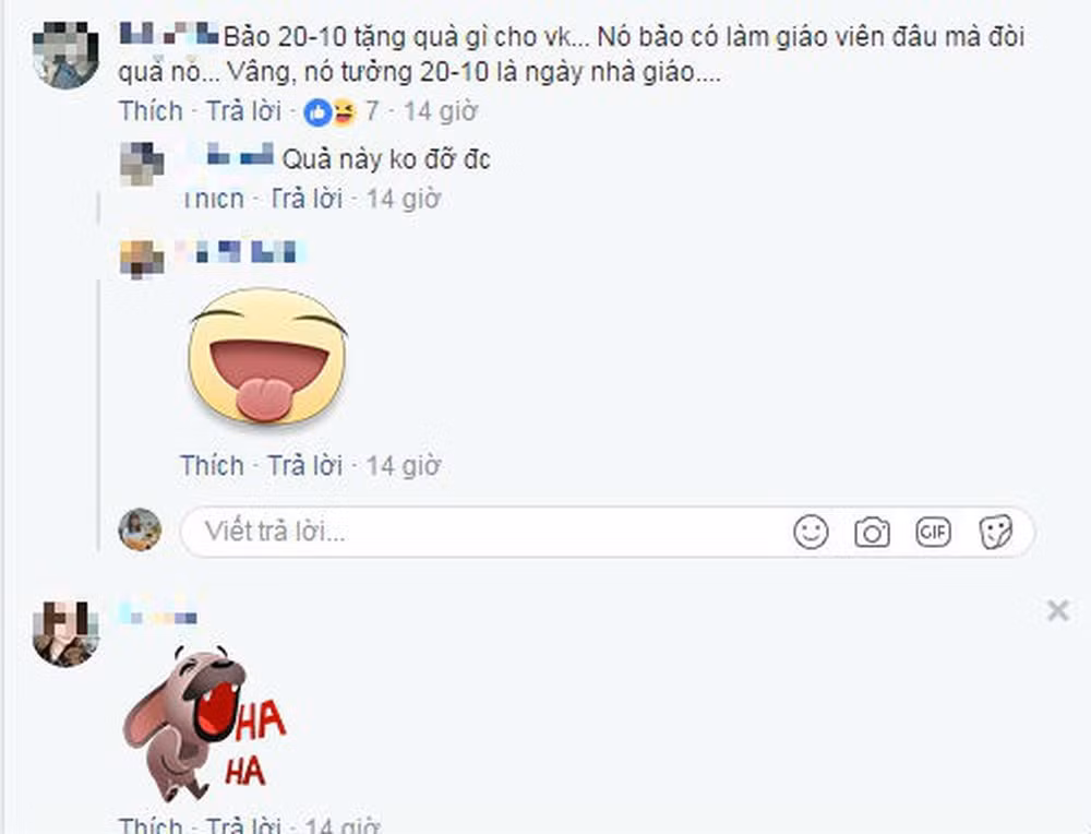 Thậm chí, có những ông chồng ngây thơ tưởng nhầm ngày phụ nữ Việt Nam là ngày nhà giáo.