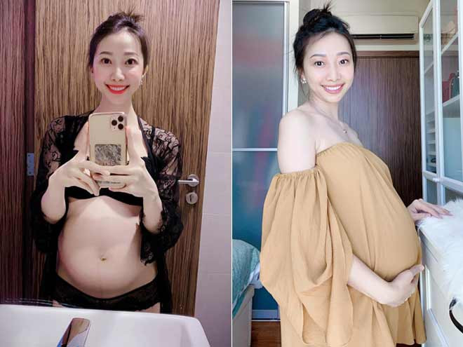 Duyên kết hôn được 1,5 năm thì mang thai em bé đầu lòng. Cô thừa nhận bản thân không có nhiều kinh nghiệm trong việc chăm sóc thai kỳ nhưng bên cạnh luôn có ông xã quan tâm, chăm sóc chu đáo nên cô có một thai kỳ nhẹ nhàng, khỏe mạnh và vui vẻ.