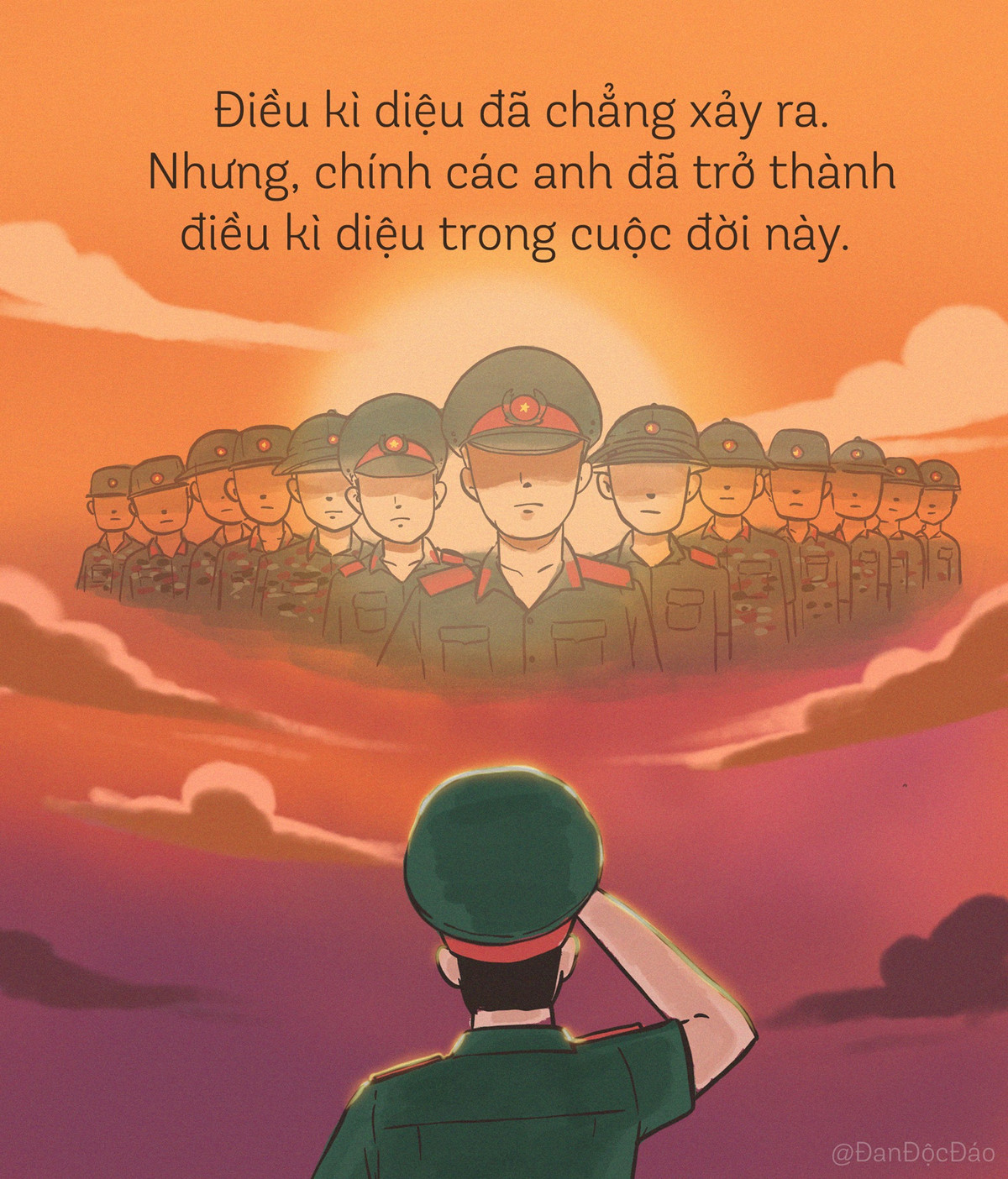 Qua những nét vẽ này Đan Độc Đáo muốn truyền đi thông điệp mong giúp mọi người hiểu thêm những khó khăn mà người dân nơi đây đang gánh chịu.