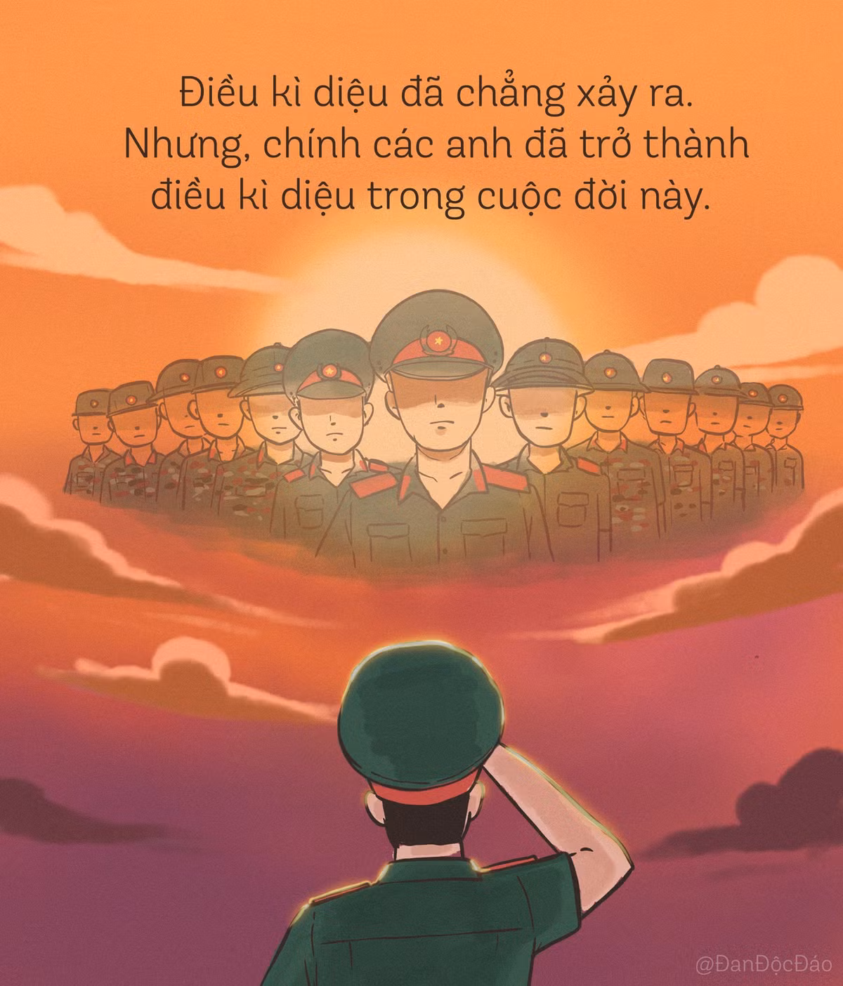 Qua những nét vẽ này Đan Độc Đáo muốn truyền đi thông điệp mong giúp mọi người hiểu thêm những khó khăn mà người dân nơi đây đang gánh chịu.