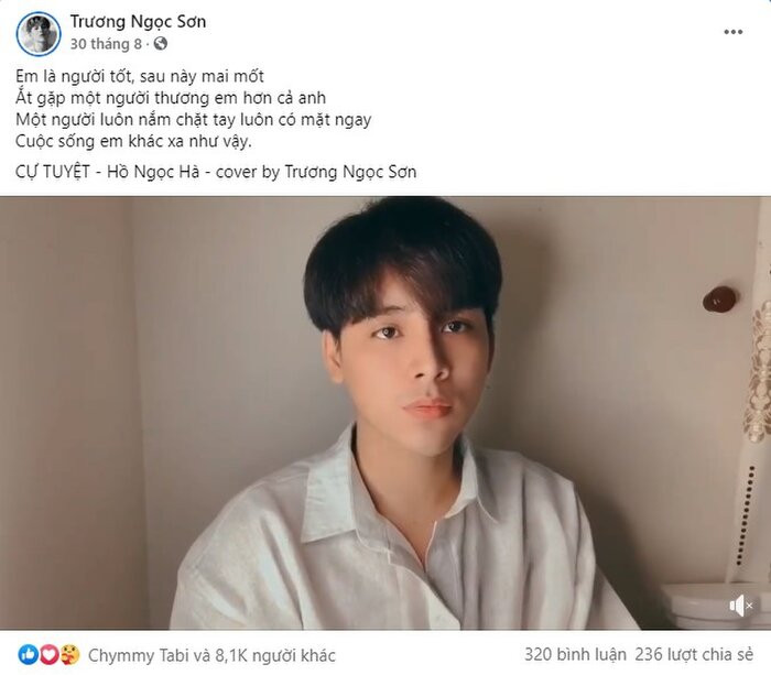 Chàng hot boy nổi tiếng bản cover hit Hồ Ngọc Hà gây sốt nhan sắc Chang hot boy noi tieng ban cover hit Ho Ngoc Ha gay sot nhan sac