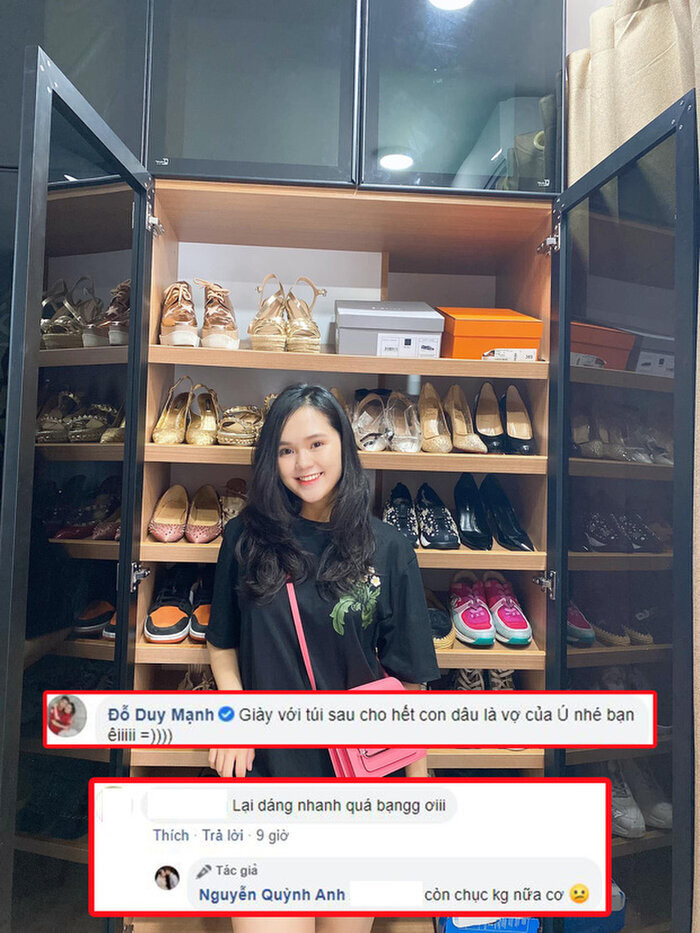 Bà mẹ một con Quỳnh Anh đã nhận được "con mưa lời khen" vì lấy lại dáng nhanh nhưng nàng WAG tiết lộ phải giảm tầm 10 kg mới trở về sắc vóc ngày xưa.