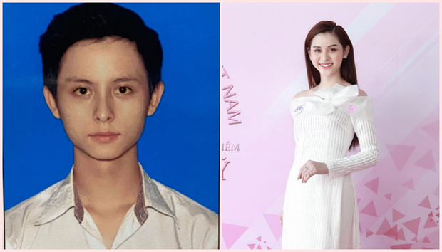 Ngoài Lương Mỹ Kỳ, thí sinh Hoa hậu chuyển giới Việt Nam 2020 Tường Vi cũng gây ấn tượng khi để lộ nhan sắc khi là con trai, chưa chuyển giới.