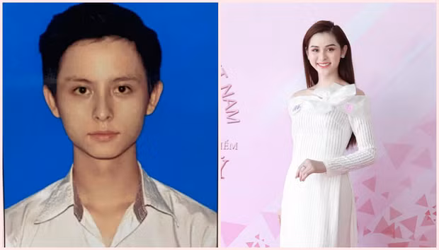 Ngoài Lương Mỹ Kỳ, thí sinh Hoa hậu chuyển giới Việt Nam 2020 Tường Vi cũng gây ấn tượng khi để lộ nhan sắc khi là con trai, chưa chuyển giới.