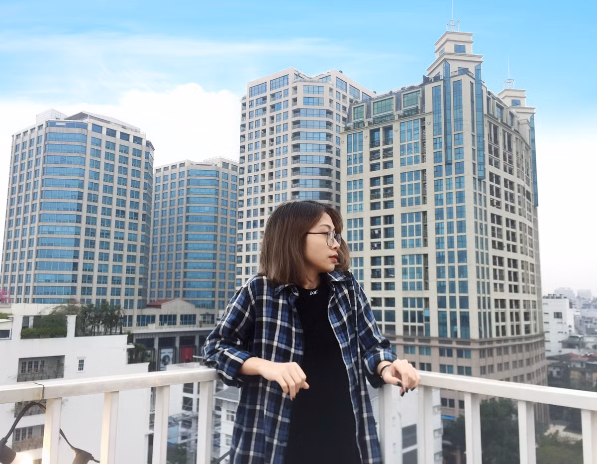 Vào dịp cuối tuần, đúng tiết trời thu Hà Nội, đây được coi là địa điểm lý tưởng dành cho các "thánh sống ảo".