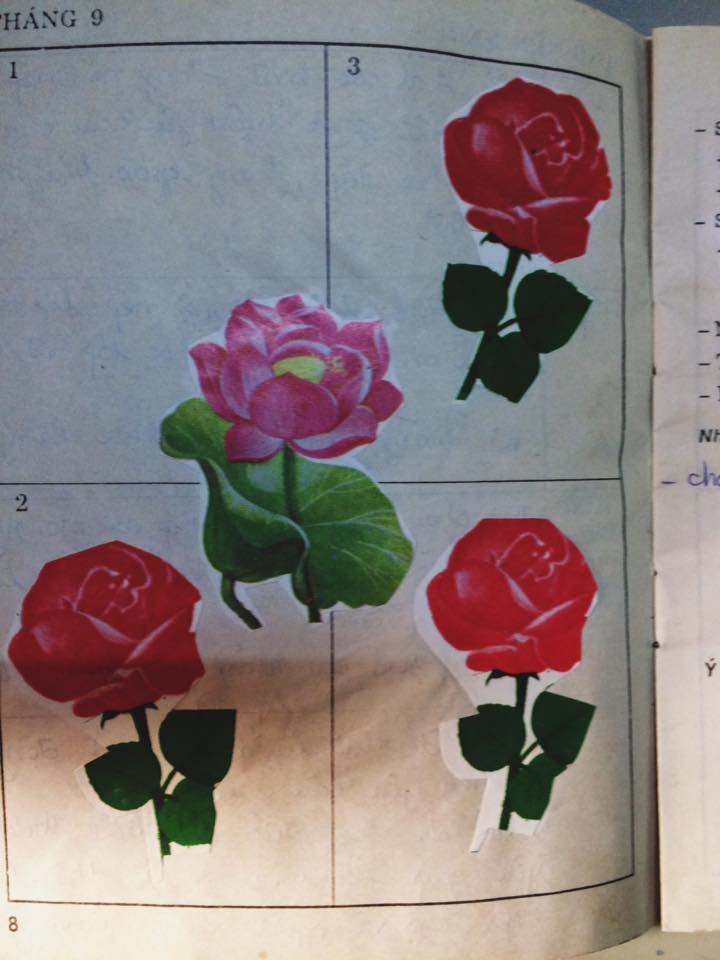 Đứa trẻ nào ngày đấy cũng luôn nơm nớp lo sợ sổ học bạ sẽ đến tay bố mẹ mình. Ngược lại, học sinh nào chăm ngoan sẽ được thưởng rất nhiều bông hoa.