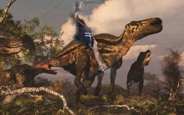 Cưỡi khủng long trở về thời kỳ cổ đại.