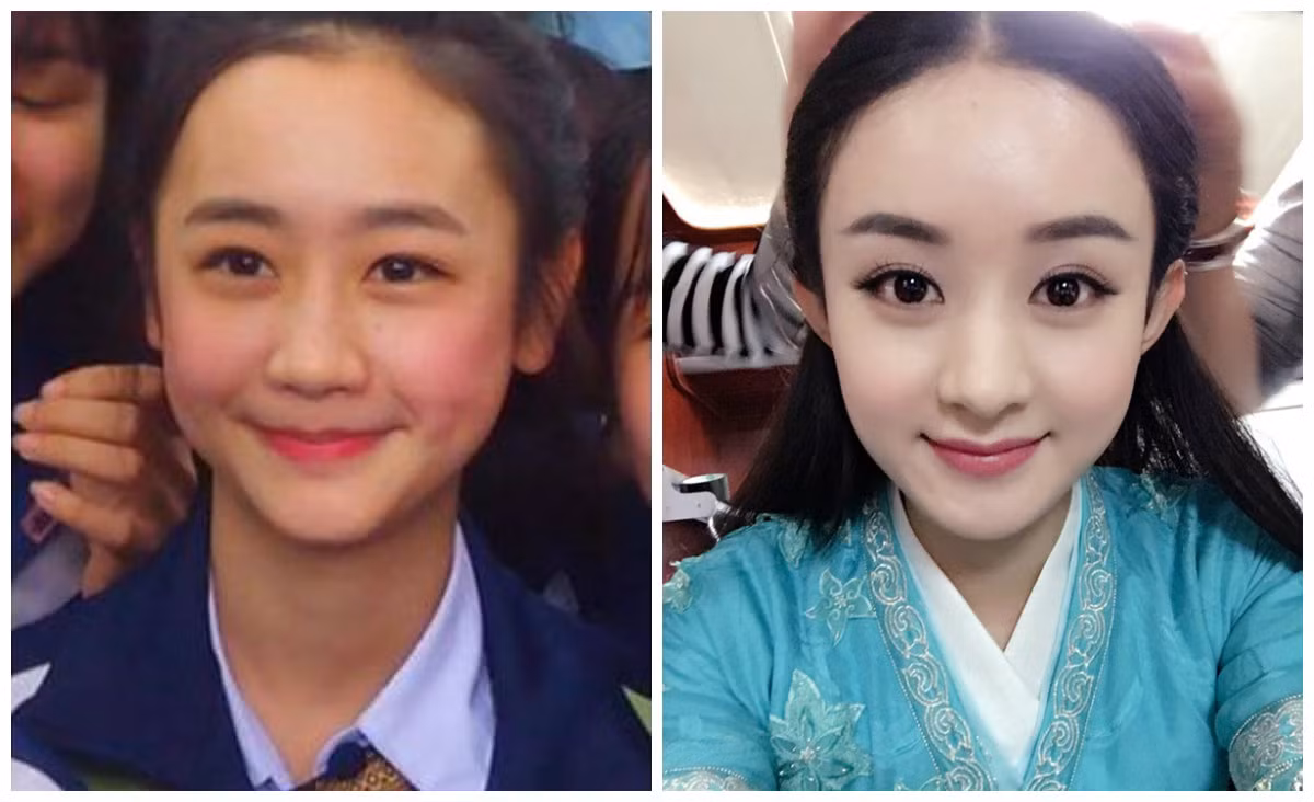 Ngoài những lời khen về vẻ ngoài dễ thương, nữ sinh Lào còn được một số cư dân mạng Việt nhận xét là có khuôn mặt hao hao Triệu Lệ Dĩnh - nữ diễn viên Trung Quốc nổi tiếng xinh đẹp. Ảnh: FB/Weibo.