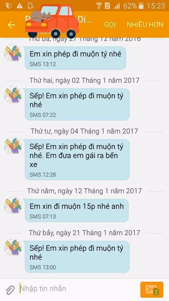 Nhan vien "lay" nhat nam: Xin sep di muon nhu com bua