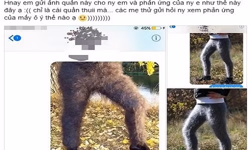 Một mốt thời trang khác cũng đang khiến chị em phải "bấn loạn" là chiếc quần lông lá kỳ dị.