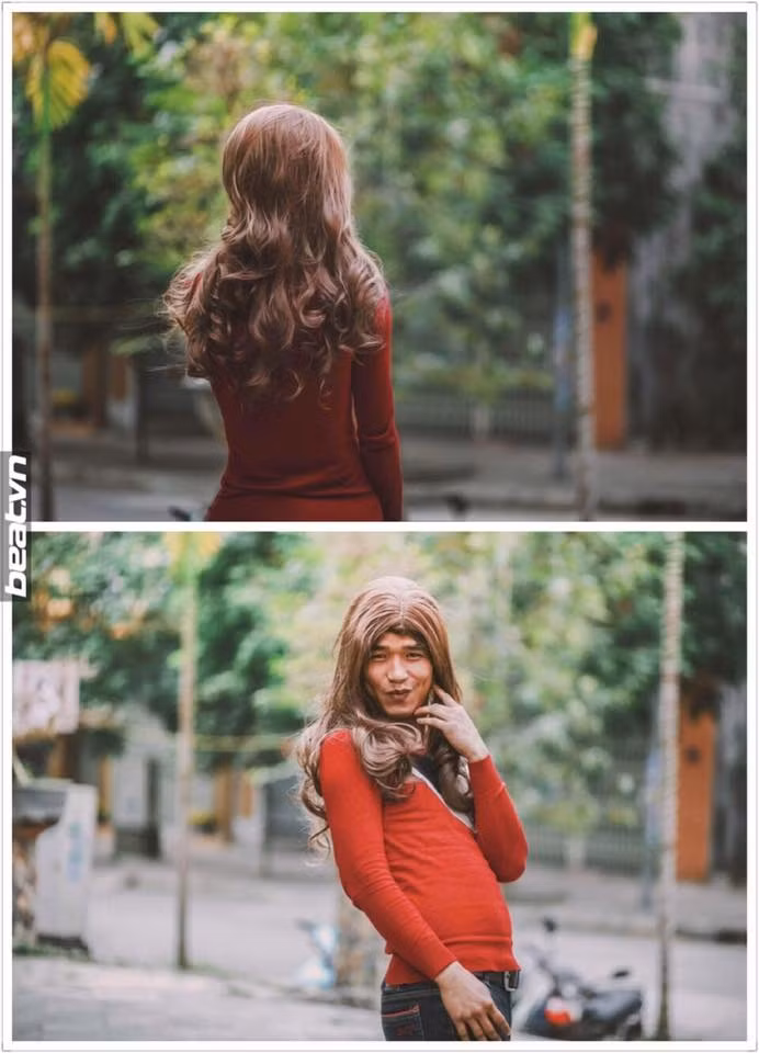 "Hạn hán lời" khi người ấy quay mặt lại. Ảnh: FB.