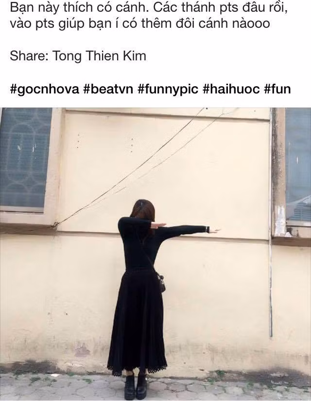 Để thỏa mong ước của một cô gái xinh đẹp "giấu mặt", một thành viên đã lên mạng nhờ các "thánh Photoshop" giúp cô gái ấy mọc thêm cánh thiên thần. Ảnh: Beat.