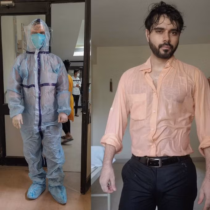 Xot xa voi buc anh quan ao uot sung mo hoi cua bac si An Do