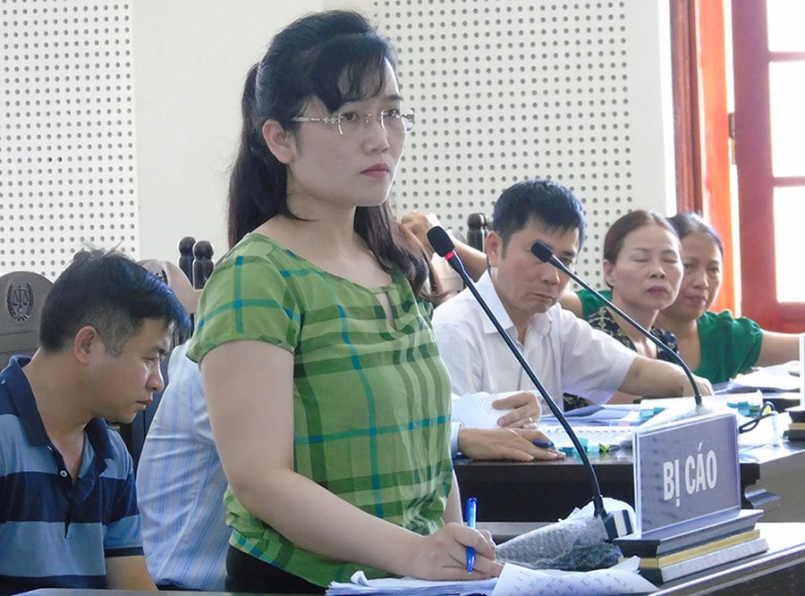 "Hotgirl" Eximbank Nguyễn Thị Lam trông khác hẳn với những bức ảnh trước đây. Nguồn ảnh: Vietnamnet