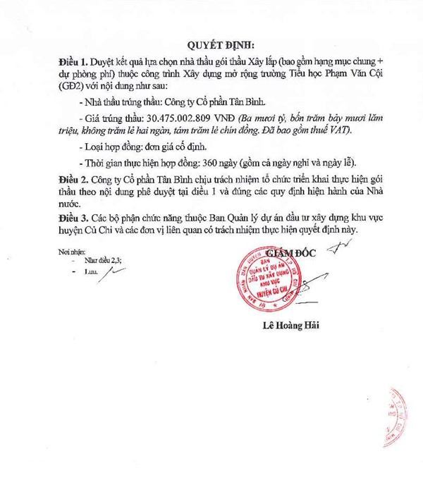 TP HCM: Goi thau gan 58 ty tai Cu Chi co ve tay Cty Tan Binh?-Hinh-6