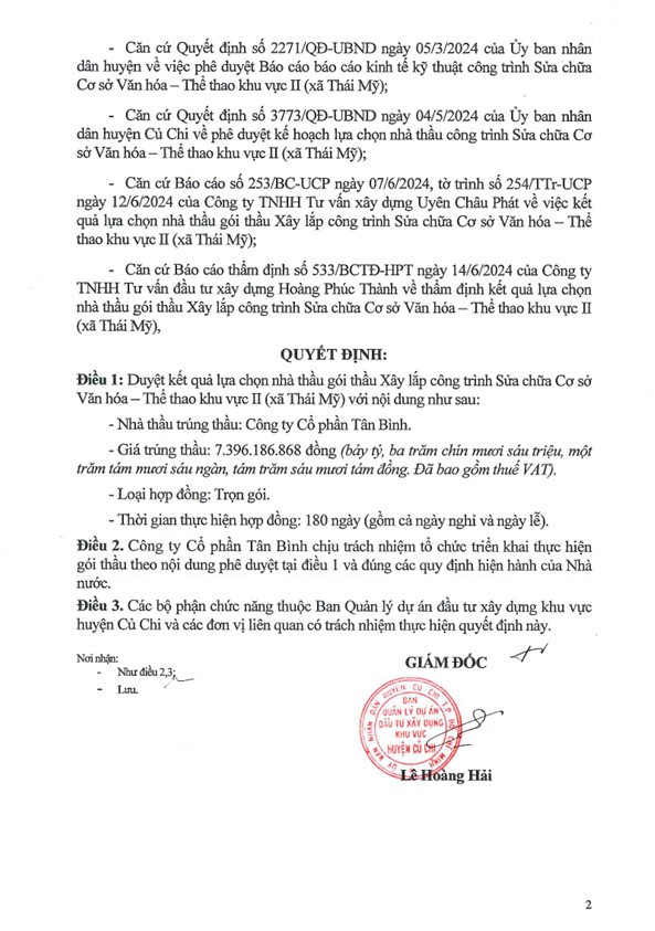 TP HCM: Goi thau gan 58 ty tai Cu Chi co ve tay Cty Tan Binh?-Hinh-3