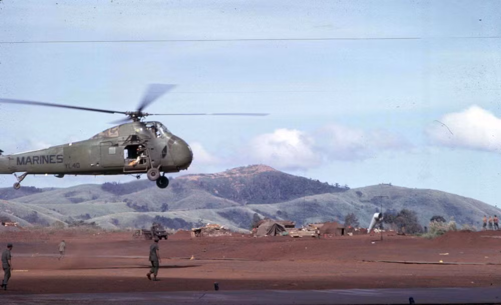 Trực thăng CH-34 của Mỹ ở Khe Sanh, 1967.