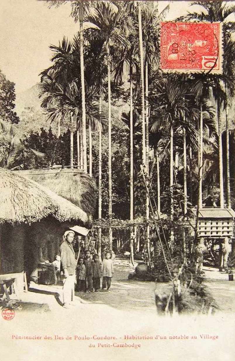 Xóm làng ở Côn Đảo.