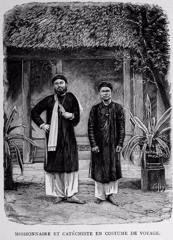 Hai vị thừa sai trong hành trình truyền đạo.