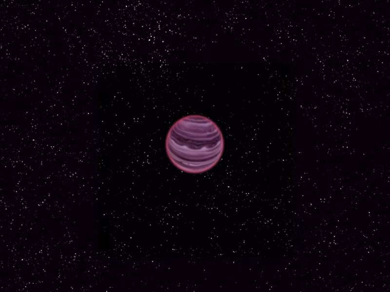 Hành tinh cô lập này có tên khoa học là hành tinh CFBDSIR 2149-0403, được nhìn thấy qua Kính Viễn vọng WIRCam hồng ngoại. Nguồn ảnh: Google.