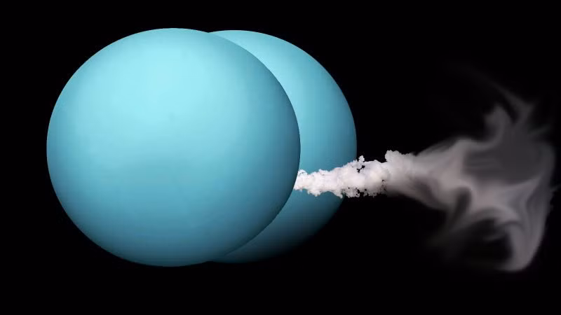 Bầu khí quyển của sao Thiên Vương lạnh nhất trong số các hành tinh nằm trong hệ Mặt trời, với nhiệt độ cực tiểu bằng -224 °C. Những đám mây tầng thấp trong bầu khí quyển của hành tinh chứa chủ yếu là nước, trong khi methane (CH4) lại chiếm chủ yếu trong tầng mây phía trên. Nguồn ảnh: Google.