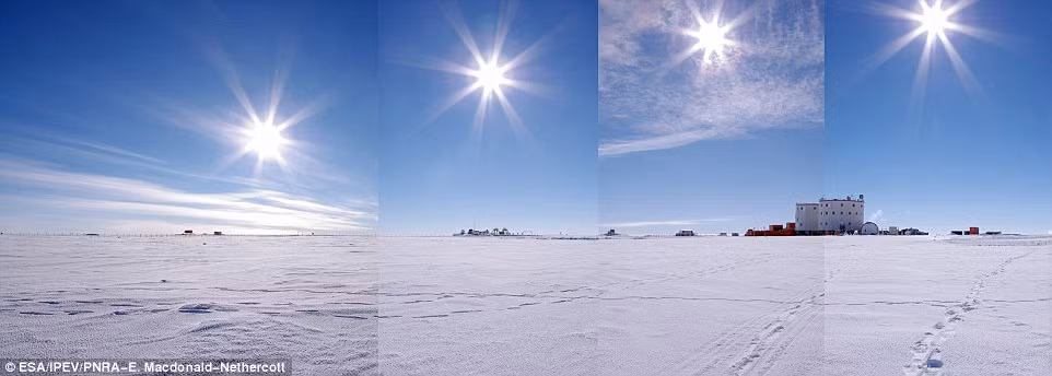 Mới đây, một đoàn xe kéo đã chở khoảng 300 tấn nhiên liệu, thực phẩm của Viện Năng lượng IPEV của Pháp để tiếp tế cho trạm nghiên cứu Concordia ở Nam Cực.